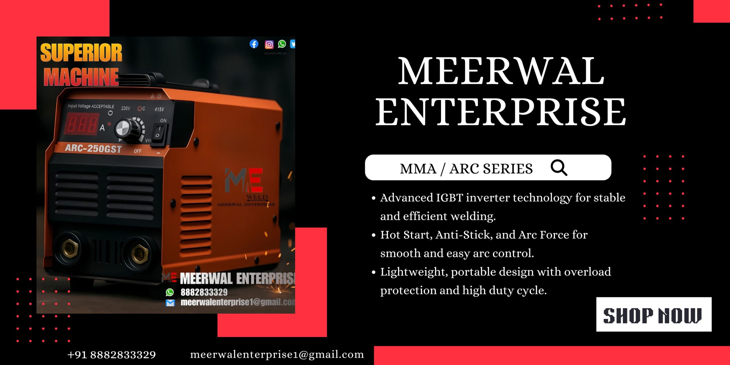 Black & Red Hiring Team Medium Banner